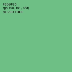 #6DBF85 - Silver Tree Color Image