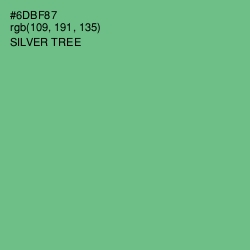 #6DBF87 - Silver Tree Color Image