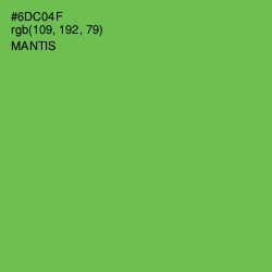 #6DC04F - Mantis Color Image