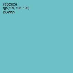 #6DC0C6 - Downy Color Image