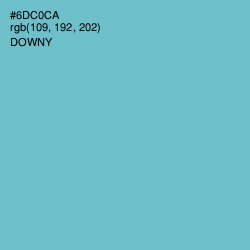 #6DC0CA - Downy Color Image