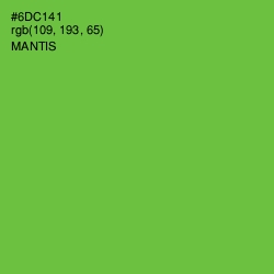 #6DC141 - Mantis Color Image