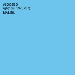 #6DC5ED - Malibu Color Image