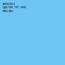 #6DC5F4 - Malibu Color Image