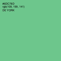 #6DC78D - De York Color Image