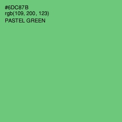 #6DC87B - Pastel Green Color Image