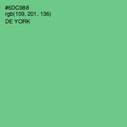 #6DC988 - De York Color Image