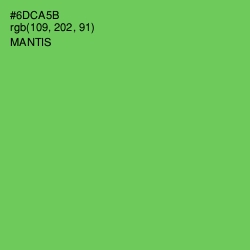 #6DCA5B - Mantis Color Image