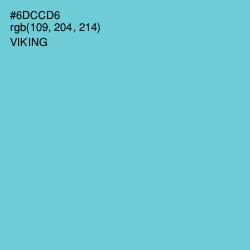 #6DCCD6 - Viking Color Image