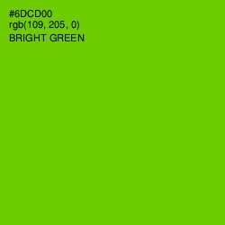 #6DCD00 - Bright Green Color Image