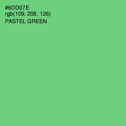 #6DD07E - Pastel Green Color Image