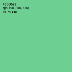 #6DD092 - De York Color Image