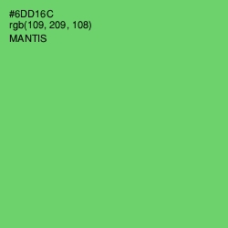 #6DD16C - Mantis Color Image