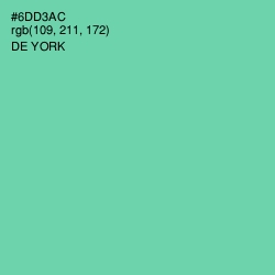 #6DD3AC - De York Color Image