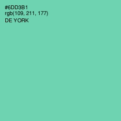 #6DD3B1 - De York Color Image