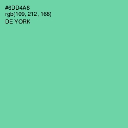 #6DD4A8 - De York Color Image