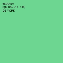 #6DD691 - De York Color Image