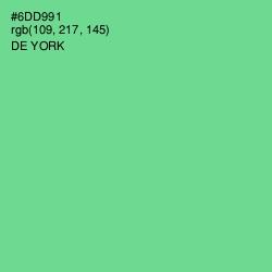 #6DD991 - De York Color Image