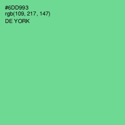 #6DD993 - De York Color Image