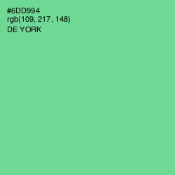 #6DD994 - De York Color Image