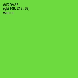 #6DDA3F - Bright Green Color Image