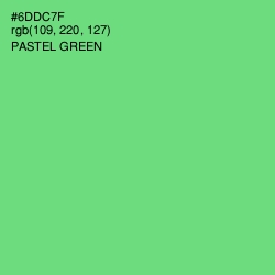 #6DDC7F - Pastel Green Color Image