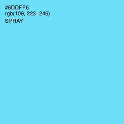 #6DDFF6 - Spray Color Image