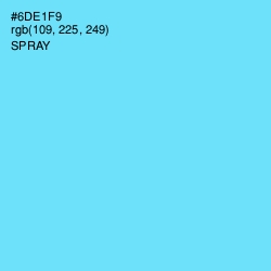 #6DE1F9 - Spray Color Image