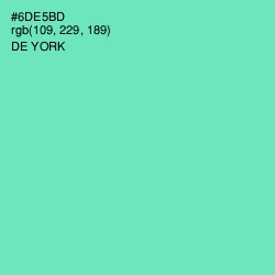 #6DE5BD - De York Color Image