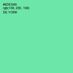 #6DE6A9 - De York Color Image
