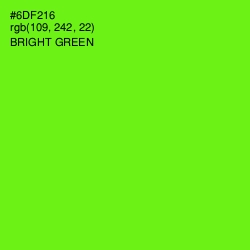 #6DF216 - Bright Green Color Image