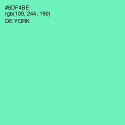 #6DF4BE - De York Color Image