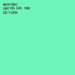 #6DF5BC - De York Color Image