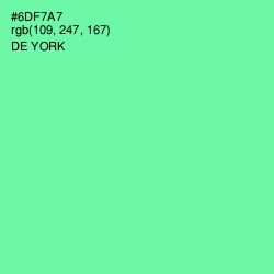 #6DF7A7 - De York Color Image