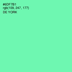 #6DF7B1 - De York Color Image