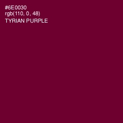 #6E0030 - Tyrian Purple Color Image
