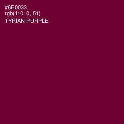 #6E0033 - Tyrian Purple Color Image