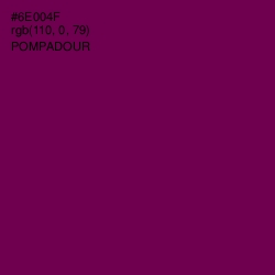 #6E004F - Pompadour Color Image