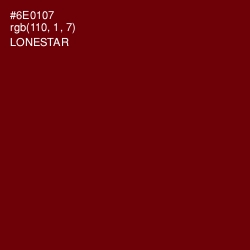 #6E0107 - Lonestar Color Image