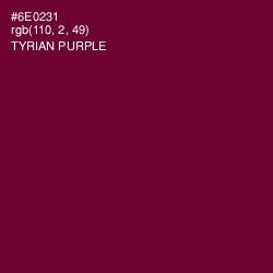 #6E0231 - Tyrian Purple Color Image