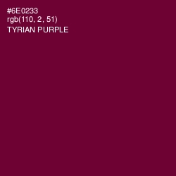 #6E0233 - Tyrian Purple Color Image