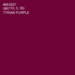 #6E0337 - Tyrian Purple Color Image
