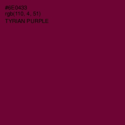 #6E0433 - Tyrian Purple Color Image