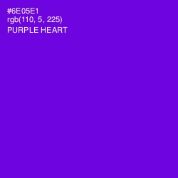 #6E05E1 - Purple Heart Color Image
