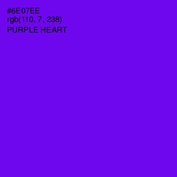 #6E07EE - Purple Heart Color Image