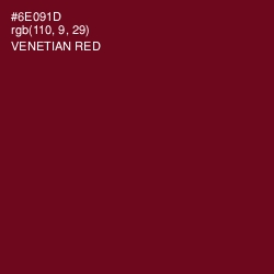 #6E091D - Venetian Red Color Image