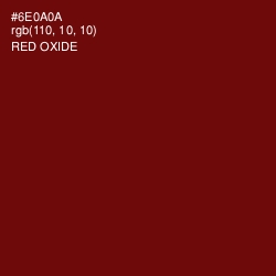 #6E0A0A - Red Oxide Color Image