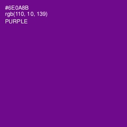 #6E0A8B - Purple Color Image