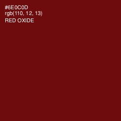 #6E0C0D - Red Oxide Color Image