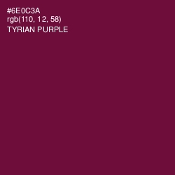 #6E0C3A - Tyrian Purple Color Image